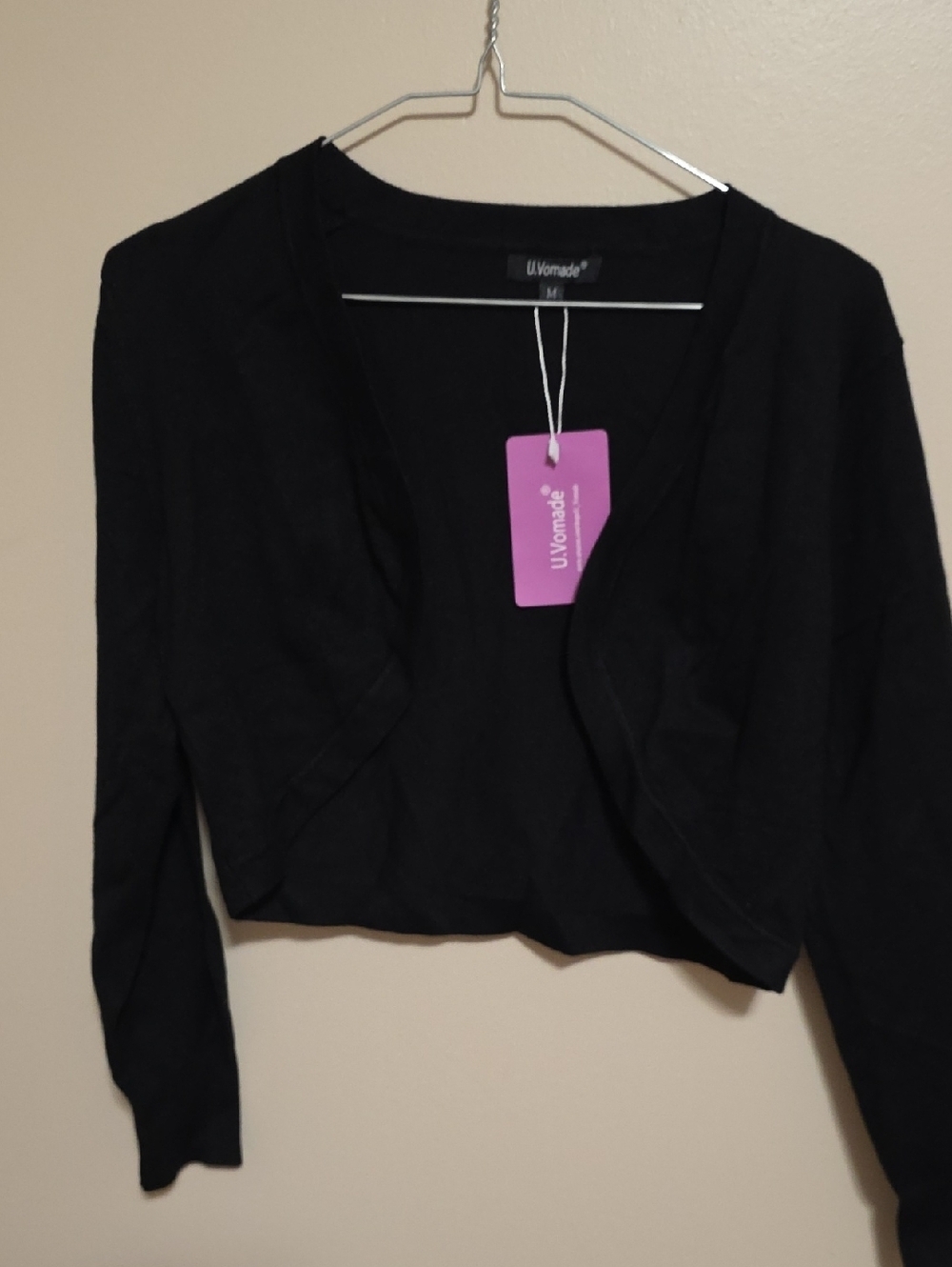Nomad Black Cropped Bolero Cardigan